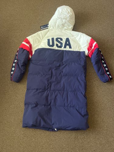 2026 Olympic team USA jacket. Long Puffy
