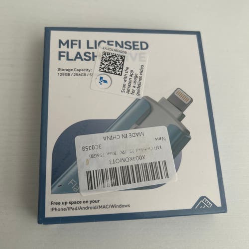 MFI Certified 256GB LightningFlash Drive USB+LIGHTNING