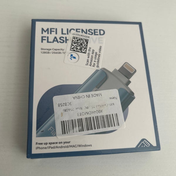 MFI Certified 256GB LightningFlash Drive USB+LIGHTNING