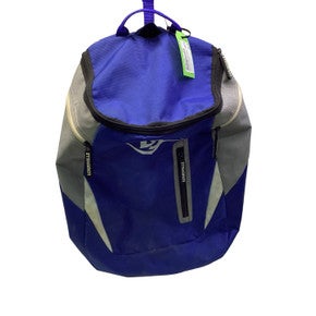 Used Louisville Slugger 2 BAT BACKPACK BB/SB Player Carry Bag Royal Blue 11347-S000263188