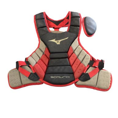 Used Mizuno SAMURAI CHEST PROTECTOR Catchers Chest Protector Black Youth 11760-S000087230