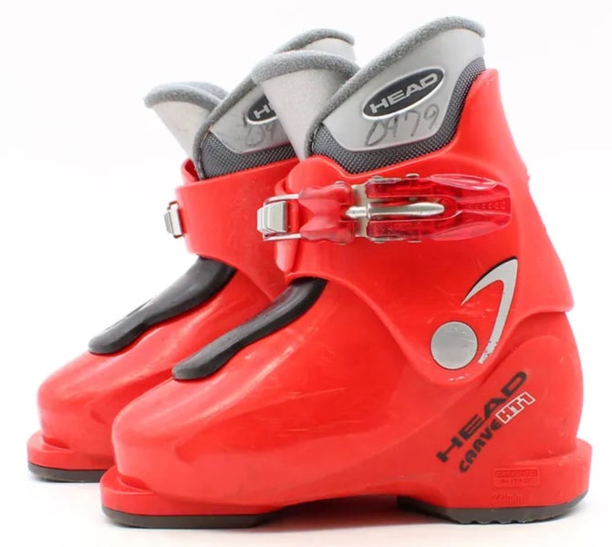 Head Carve HT1 Kids Ski Boots - Size 11.5 / Mondo 17.5 Used