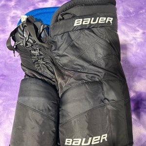Black Intermediate Medium Bauer HP Pro Hockey Pants (Used)
