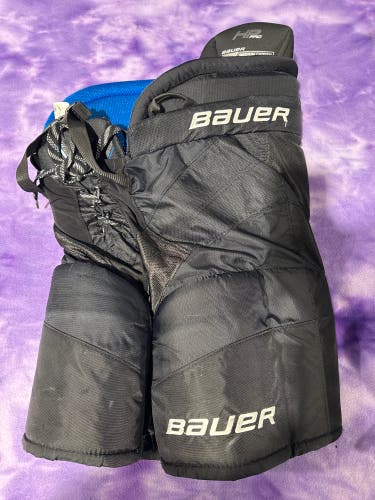 Black Intermediate Medium Bauer HP Pro Hockey Pants (Used)