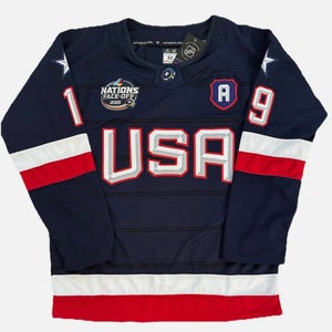 Matthew Tkachuk USA Navy 4 Nations Jersey - Size 50 (NEW)