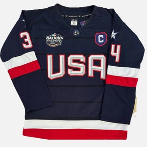 Auston Matthews USA Navy 4 Nations Jersey- Size 50 (NEW)