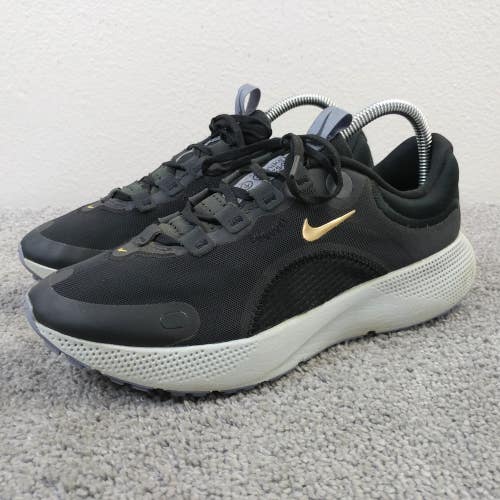 Nike React Escape Run Womens Size 8 Running Black Low Top Sneakers CV3817-005
