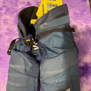 Blue Junior Medium Bauer Supreme 3S Pro Hockey Pants (Used)