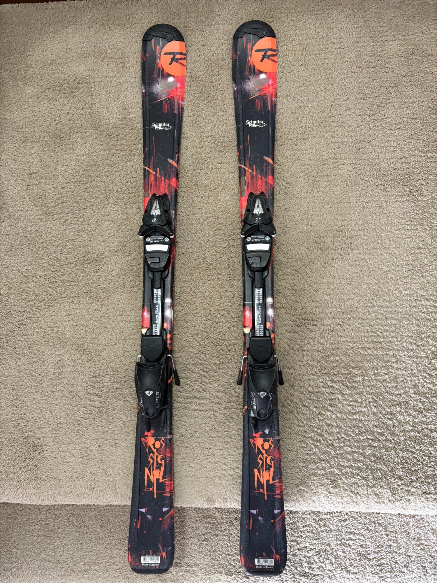Kid's Rossignol Scimitar 120 cm All Mountain Skis With Bindings