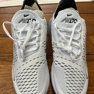 White Unisex Size M 7.0 (W 8.0) Adult Nike Air Max 270 Shoes (New)