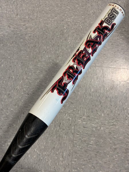 White Miken Freak Maxload Composite Bat (-8) Composite 26 oz 34" (Used)
