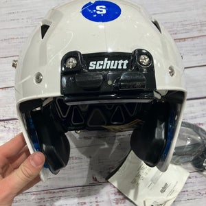 White Youth Small Schutt Vengeance A11 Helmet (New)