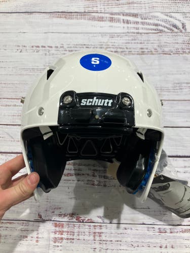 White Youth Small Schutt Vengeance A11 Helmet (New)