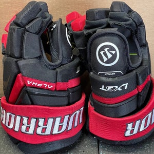 New Warrior Alpha Lx3t Hockey Gloves 12” Black and Red