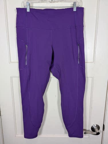 Athleta Rainier Tight Legging Women's Size: 1X Reflective Purple