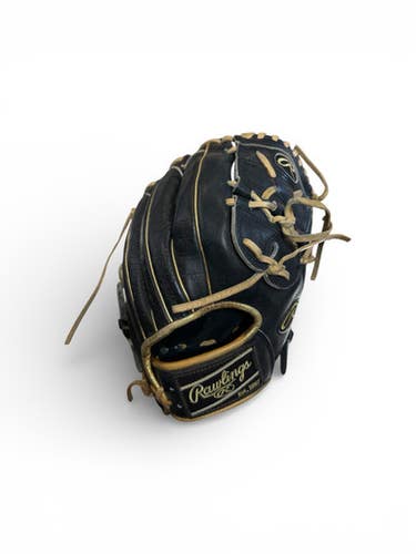 Used Rawlings PRO205M-9 BB/SB Glove RH Throw Black 11 3/4" 11873-S000231675