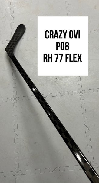 Senior(1x)Right OVI 77 Flex (P08) PROBLACKSTOCK Pro Black Out Unbranded Pro Stock Hockey Sticks