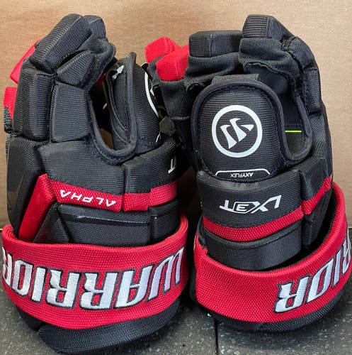 New Warrior Alpha Lx3t Hockey Gloves 11” Black and Red