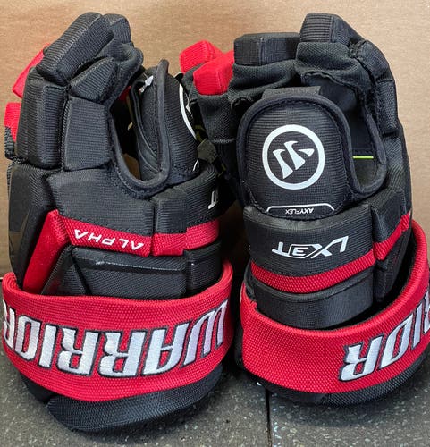 New Warrior Alpha Lx3t Hockey Gloves 10” Black and Red