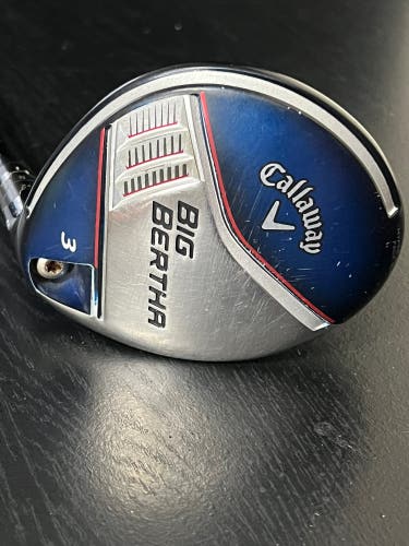 Callaway Big Bertha 2014 3 Wood Fujikura Vista Pro 45-R3 Ladies GP MCC Grip