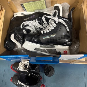 Black 2024 Bauer Supreme Shadow Hockey Skates 8 (New)