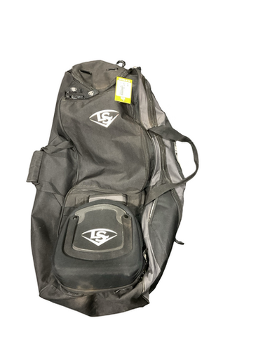 Used Louisville Slugger BACK CATCHER BAG BB/SB Player Carry Bag Black 11834-S000045936