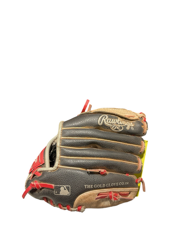 Used Rawlings BLK/RED/GREY GLOVE BB/SB Glove LH Throw Grey 9 1/2" 11834-S000045904