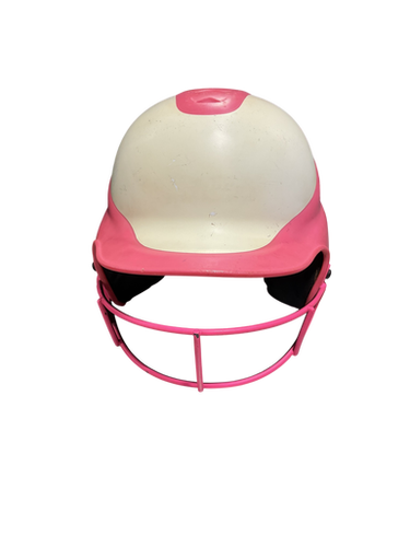 Used RIP-IT WHITE/PINK Batting Helmet w/Mask Pink One Size 11834-S000045832
