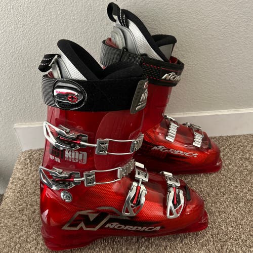 Nordica Hot Rod Red Ski Boots Mondo 27.5 / Men’s 9/ 325 MM / 115 Flex