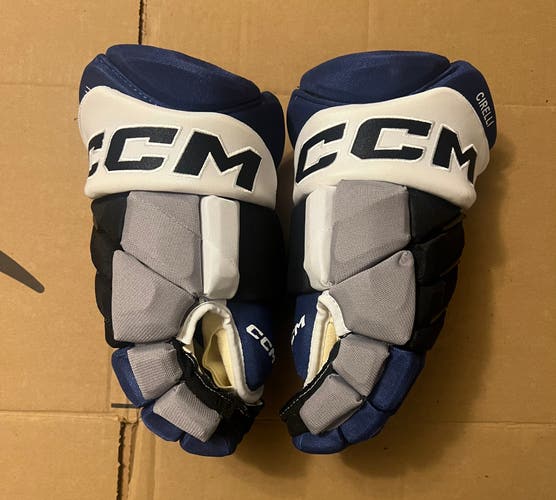 Tampa Bay Lightning Reverse Retro CCM Jetspeed Gloves 14” CIRELLI