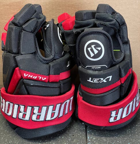 New Warrior Alpha Lx3t Hockey Gloves 14” Black and Red