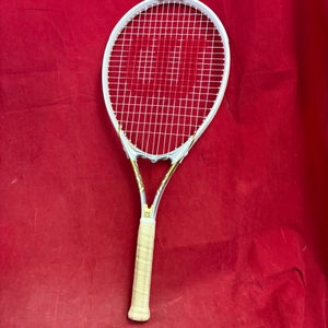 Tennis Racquet: Wilson Venus Serena Tennis Racquet 4 1/4” with Stop Shock Pads and Power Strings,