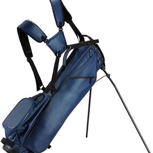 NEW 2024 TaylorMade Flextech Premium Carry Navy 3 Way Stand/Carry Golf Bag