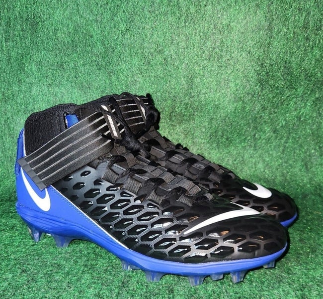 NIKE Force Savage Pro 2 Football Cleats Mens 15 Black Royal Blue Kentucky
