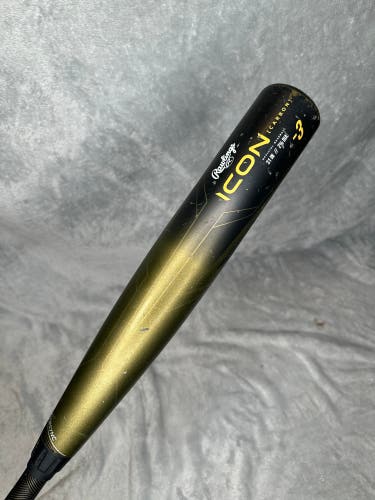 2023 Rawlings Icon Composite Bat BBCOR Certified (-3) Composite 28 oz 31" (Used)