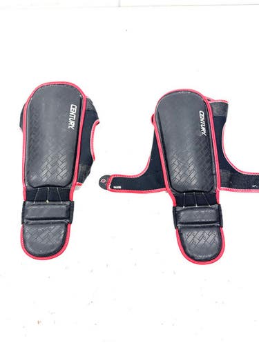 Used Century Martial Arts Shin Pads Black S/M 11860-S000304024