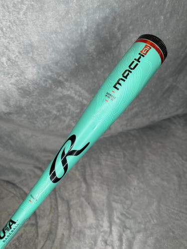 2025 Rawlings Mach AI Alloy Bat USABat Certified (-10) Alloy 18 oz 28" (Used)
