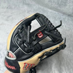 Black Wilson A500 RH Infield Baseball Glove 11.5" (Used)