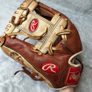 Brown Rawlings Gold Glove Elite LH Infield Baseball Glove 11.5" (Used)