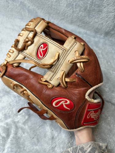 Brown Rawlings Gold Glove Elite LH Infield Baseball Glove 11.5" (Used)