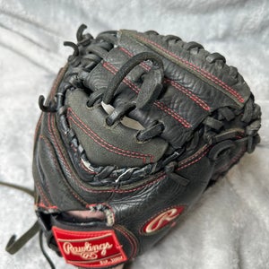 Black Rawlings Gamer Series RH Catcher's Baseball Glove 32" (Used)
