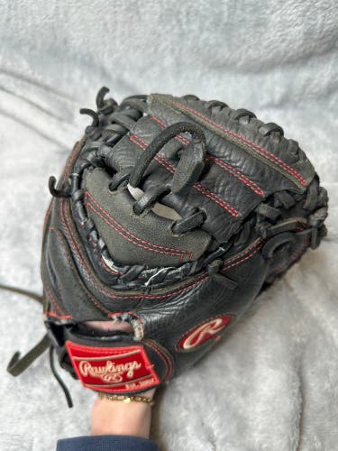 Black Rawlings Gamer Series RH Catcher's Baseball Glove 32" (Used)