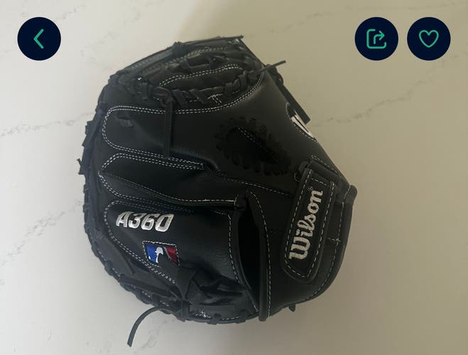 Wilson A360 RH Catcher's Baseball Glove 31.5" (New)