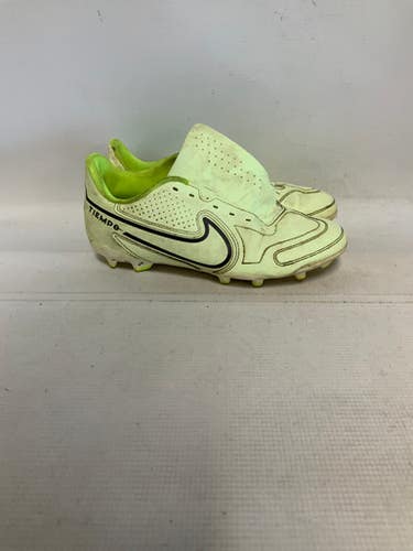 Used Nike TIEMPO Soccer Cleats Optic Yellow Junior 06 11823-S000037143