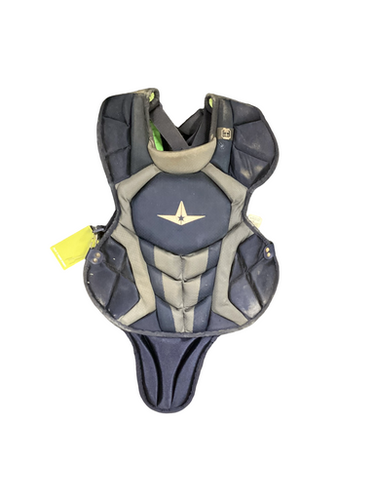 Used All-Star CHEST PROTECTOR Catchers Chest Protector Navy Blue Adult 11613-S000176579