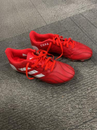 Used Adidas Soccer Cleats Red Junior 04.5 11614-S000230223
