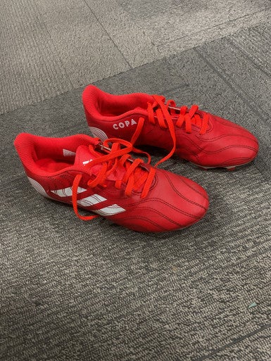 Used Adidas Soccer Cleats Red Junior 04.5 11614-S000230223