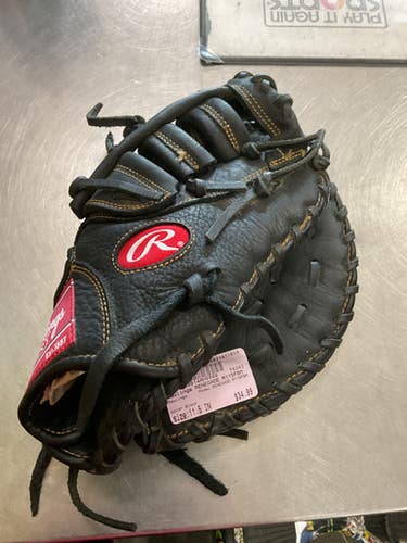 Used Rawlings RENEGADE R115FBM BB/SB First Base RH Throw Black 11 1/2" 11614-S000230180