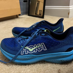 Blue Unisex Size M 12.0 (W 13.0) Adult Hoka Mach 6 Shoes (Used)
