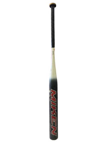 Used Miken VELOCIT-E 2.0 BB/SB Slowpitch Bat White/Black/Red 34" 11862-S000092677